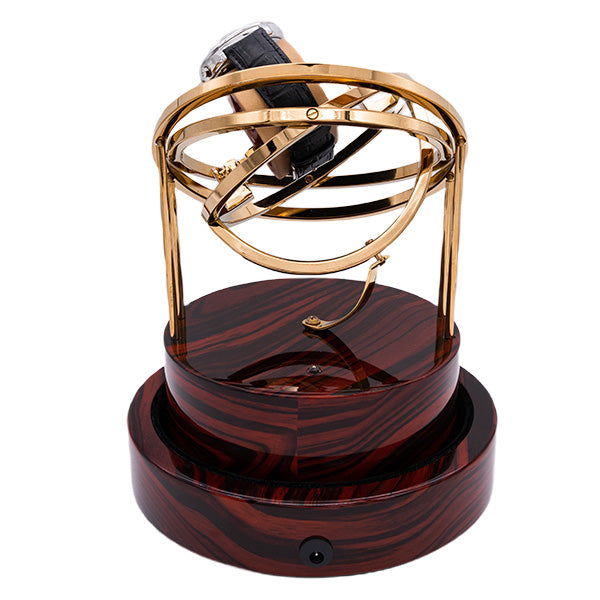 Tourner Gyroscopic Watch Winder Classic - Wood/ Gold