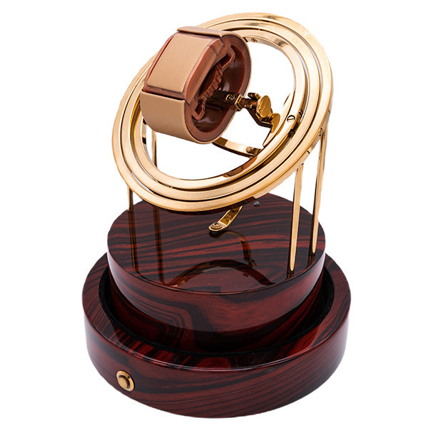 Tourner Gyroscopic Watch Winder Classic - Wood/ Gold