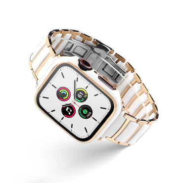 Apple Watch Case - MS - White & Gold