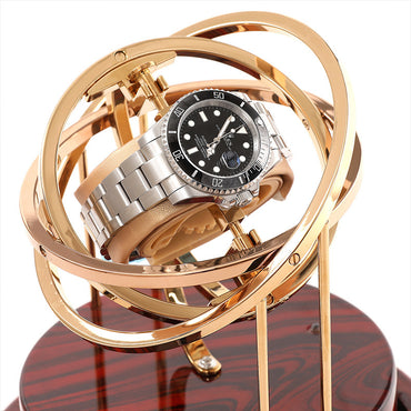 Tourner Gyroscopic Watch Winder Classic - Wood/ Gold